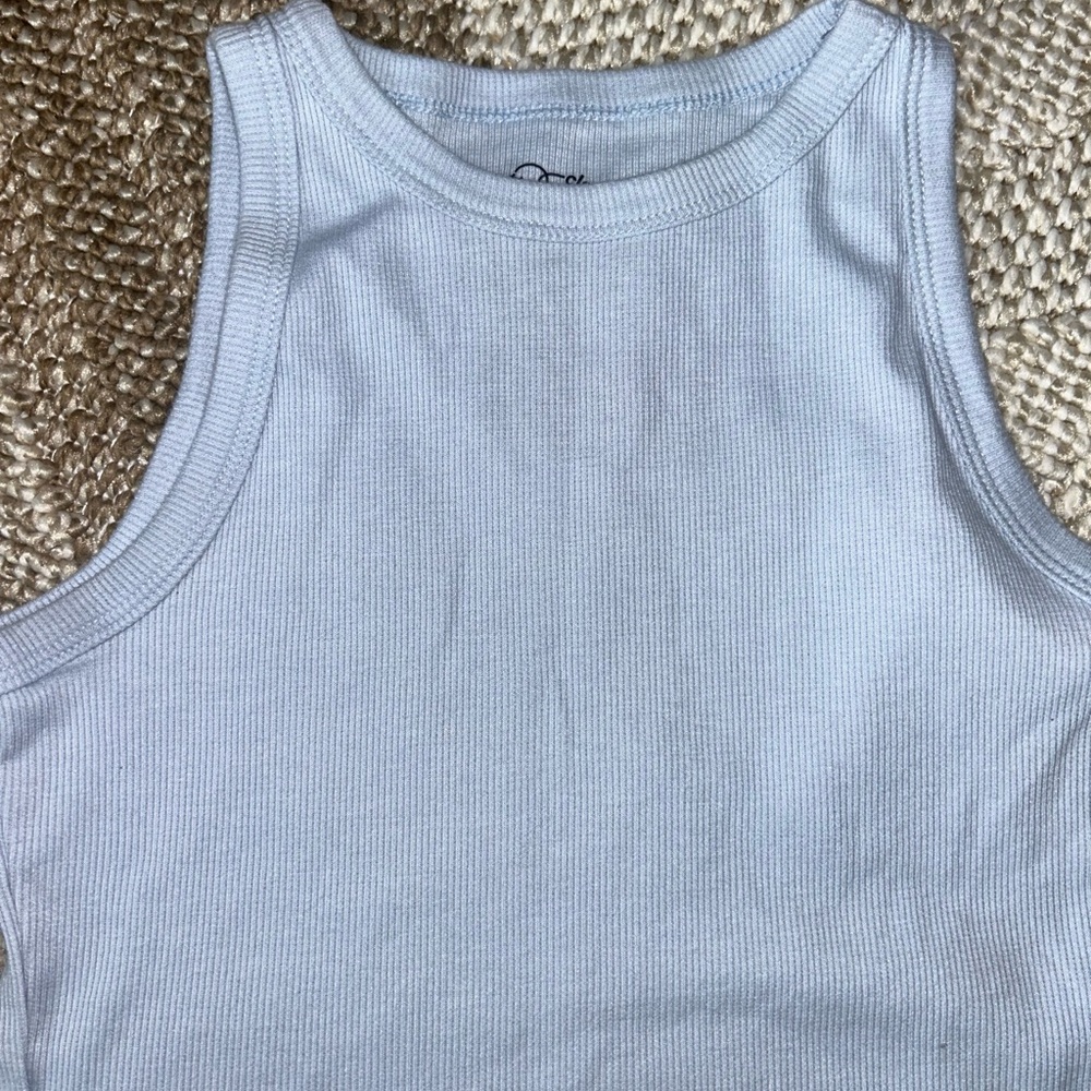 Art Class Light Blue Ribbed Top - Picture 2 of 3